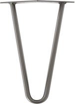 Massief raw steel hairpin tafelpoot 20 cm