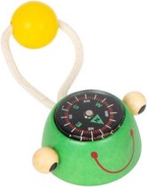 Small Foot Kompas Kikker Junior 4 Cm Hout/textiel Groen