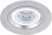 HOFTRONIC Austin - Kantelbare inbouwspot - LED - Rond zaagmaat 73mm - RVS - Dimbaar - 5 Watt - 350 lumen - 230V - 4000K Neutraal wit - Verwisselbare GU10 - Plafondspots - Inbouwspot voor binn