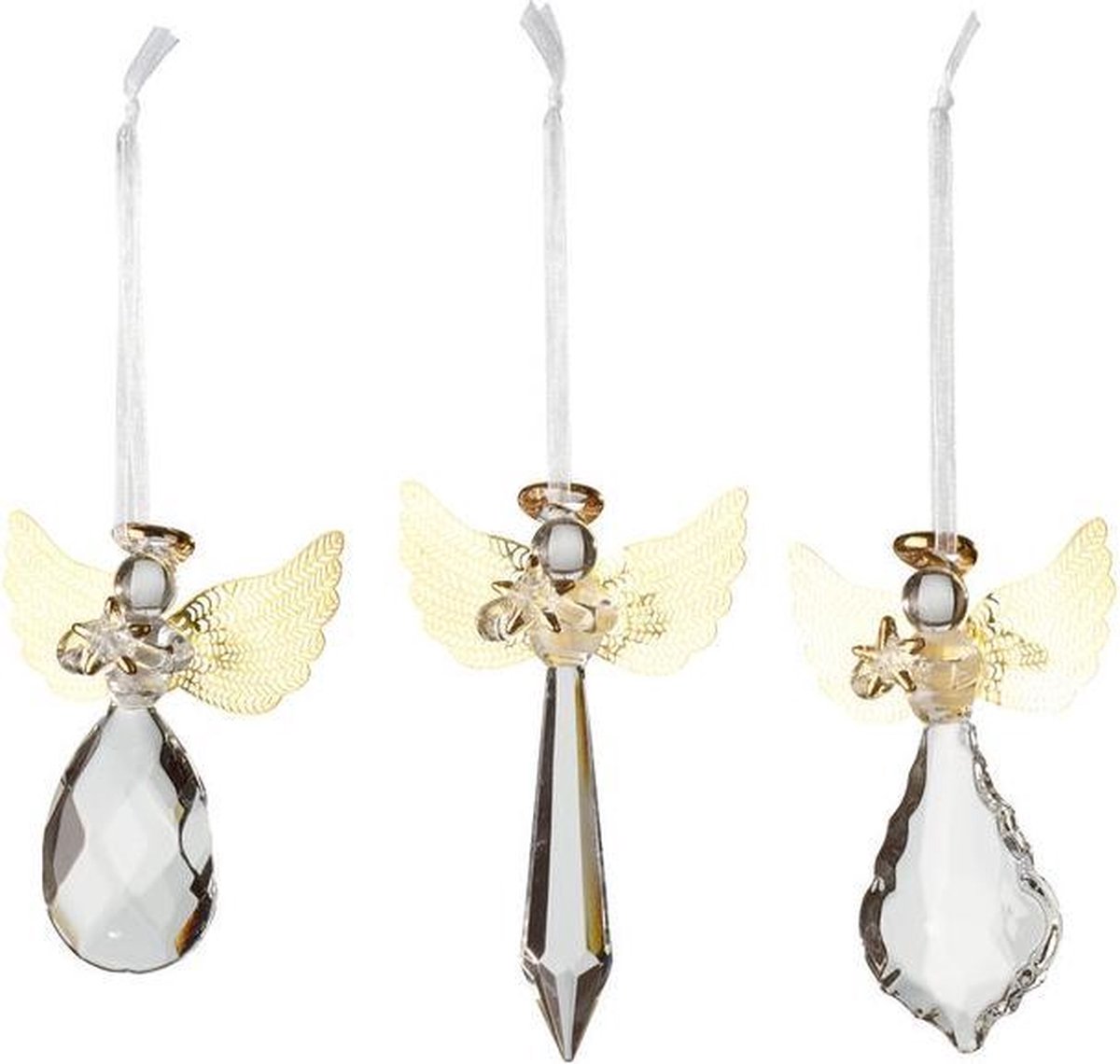 Villeroy & Boch Winter Collage Accessoires Engelen Glas 3 Stuks