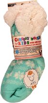 Comfortabele Warme Huissokken met Antislipzool – kids – Kinderen -  27-30 – Turkoois