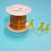 Decolint 100% Biodegradeerbaar Geel 6mm x 100 meter en versterkt met ijzerdraad ( rol)