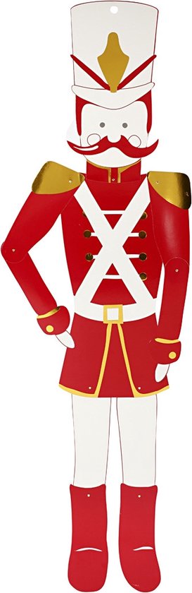 THE TWIDDLERS - 4 Beschilder je Eigen Houten Notenkraker Soldaten (18cm