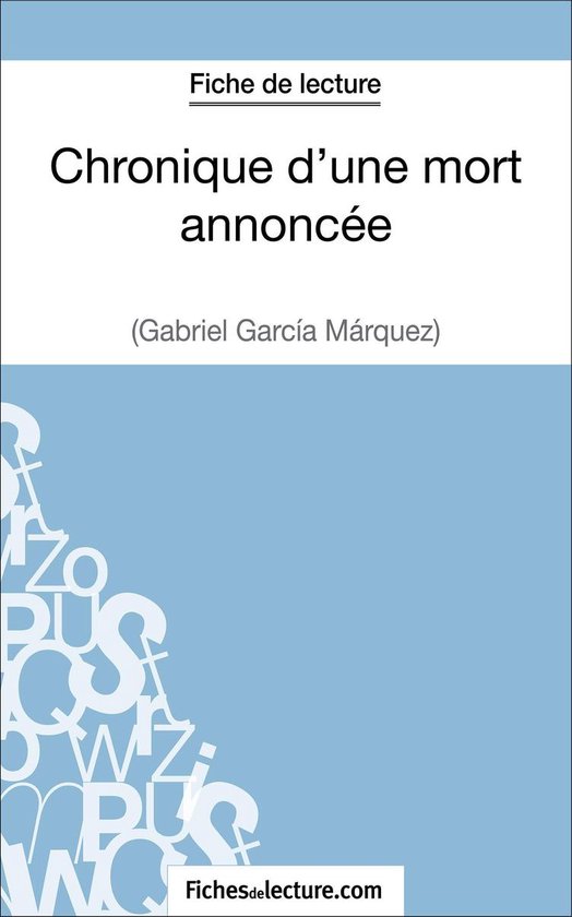 Chronique d'une mort annoncée de Gabriel García Márquez ( ... - cover