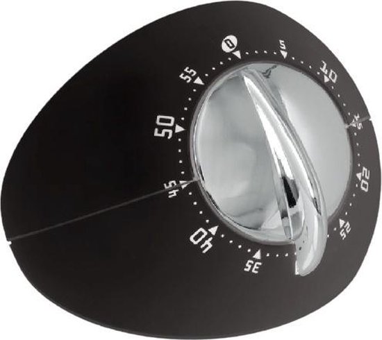 Metaltex Kookwekker Sinatra Design Rvs Zwart/chroom