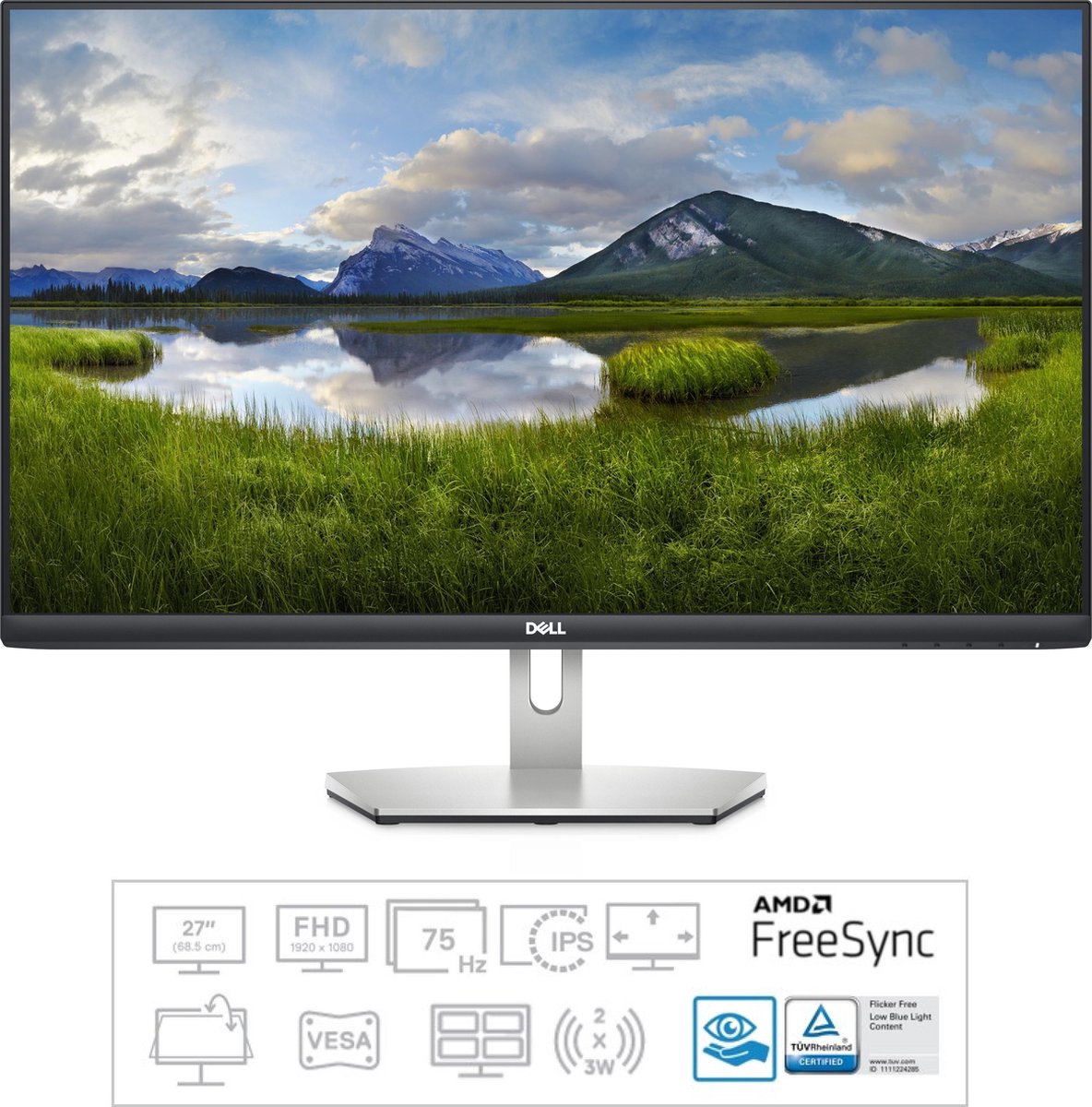 Dell S2721H - Full HD IPS Monitor - 27 inch