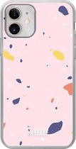 iPhone 12 Mini Hoesje Transparant TPU Case - Terrazzo N°8 #ffffff