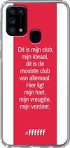 Samsung Galaxy M31 Hoesje Transparant TPU Case - AFC Ajax Dit Is Mijn Club #ffffff