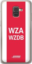 Samsung Galaxy A8 (2018) Hoesje Transparant TPU Case - AFC Ajax - WZAWZDB #ffffff