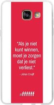 Samsung Galaxy A5 (2016) Hoesje Transparant TPU Case - AFC Ajax Quote Johan Cruijff #ffffff