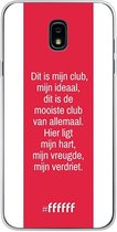 Samsung Galaxy J7 (2018) Hoesje Transparant TPU Case - AFC Ajax Dit Is Mijn Club #ffffff