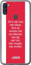 Samsung Galaxy A11 Hoesje Transparant TPU Case - AFC Ajax Dit Is Mijn Club #ffffff