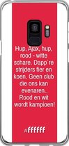 Samsung Galaxy S9 Hoesje Transparant TPU Case - AFC Ajax Clublied #ffffff
