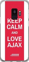 Samsung Galaxy S9 Hoesje Transparant TPU Case - AFC Ajax Keep Calm #ffffff