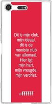 Sony Xperia XZ Premium Hoesje Transparant TPU Case - AFC Ajax Dit Is Mijn Club #ffffff