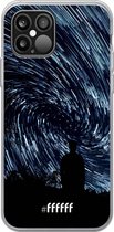 iPhone 12 Pro Max Hoesje Transparant TPU Case - Starry Circles #ffffff