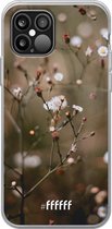 iPhone 12 Pro Max Hoesje Transparant TPU Case - Flower Buds #ffffff