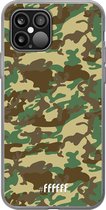 6F hoesje - geschikt voor iPhone 12 - Transparant TPU Case - Jungle Camouflage #ffffff