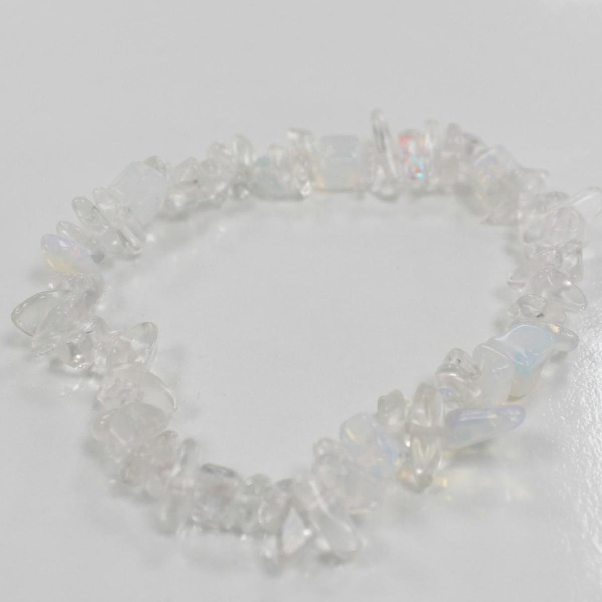 3 x Chipstone Armband - Opaal