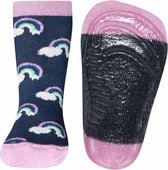 Antislip sokken met regenboogjes donkerblauw-18/19