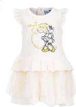 Disney Minnie Mouse baby jurkje - katoen velours - off-white maat 92/98 (36 maanden)