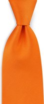 We Love Ties - Stropdas zijde repp oranje - geweven zuiver zijde