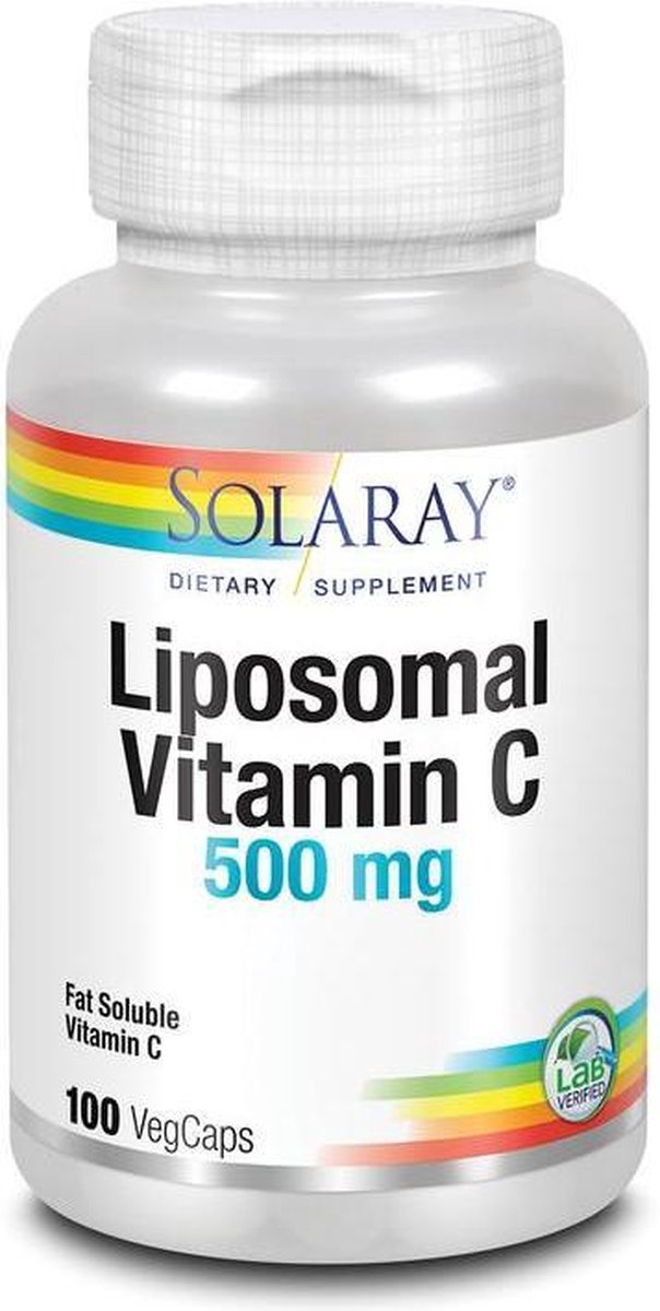 Solaray - Vitamine C liposomaal 500mg - 100 Vegetarische capsules