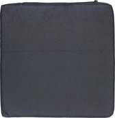 Stoelkussens voor binnen- en buitenstoelen in de kleur zwart 40 x 40 cm - Tuinstoelen kussens