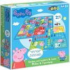Afbeelding van het spelletje Luna Bordspellen Peppa Pig 21,5 Cm Karton 2 Stuks