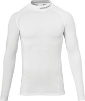 Uhlsport Distinction Pro Baselayer Shirt Opstaande Kraag Kinderen - Wit | Maat: 140