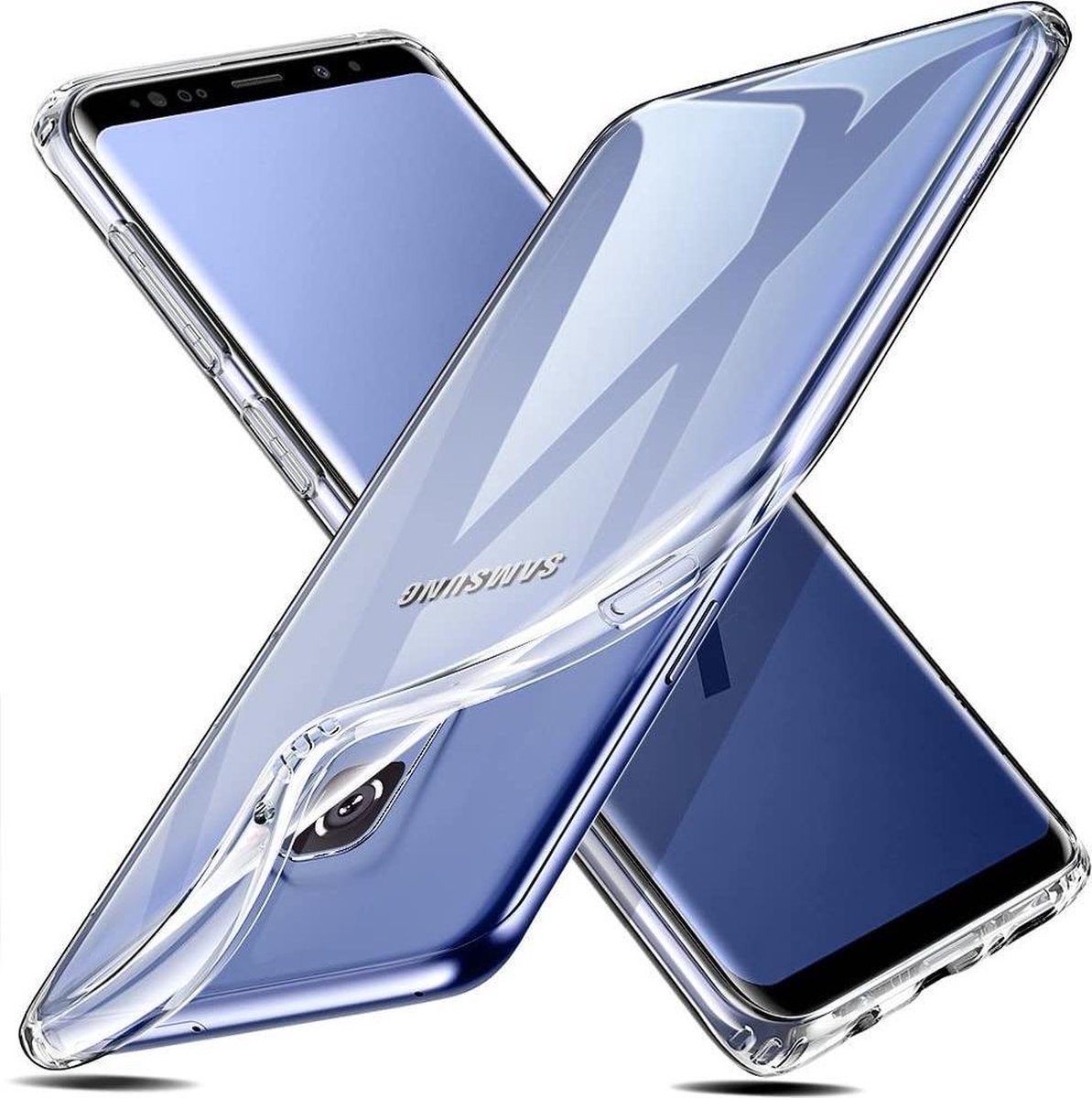 Flexibele achterkant Silicone hoesje transparant Geschikt voor: Samsung Galaxy S9