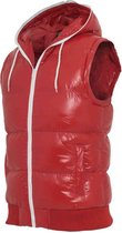 Urban Classics Mouwloos jacket -S- Hooded Bubble Bodywarmer Rood