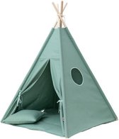 Tipi Tent / Speeltent Kinderkamer Olive Green Wigiwama - Speeltent voor Kinderen - Kindertent - Indianentent - Wigwam 100x100x120cm