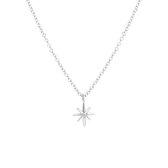 Zilveren ketting met hanger ster