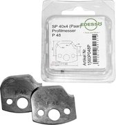 Edessö 2 profielmessen P48, (1560P048P) en 2 deflectoren A48 (1562A048P)