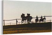 Schilderij - Race paarden — 90x60 cm