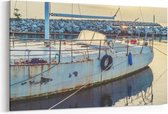 Schilderij - Verlaten boot — 90x60 cm