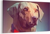 Schilderij - Vector hond — 100x70 cm