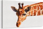 Schilderij - Vector giraf — 100x70 cm