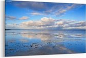 Schilderij - Cloudscape over Noordzee — 100x70 cm