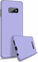 Samsung S10 Siliconen Hoesje Pastelkleur Paars