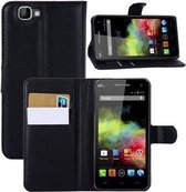 Wiko Rainbow Hoesje Wallet Case Zwart