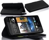 Telefoonhoesje - Book Case - Geschikt Voor HTC One M7 - Zwart