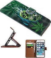 iPhone 7 Hoesje Wallet Case Cannabis