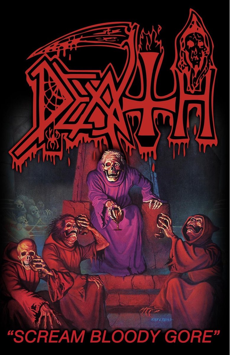 Death - Scream Bloody Gore Textiel Poster - Multicolours