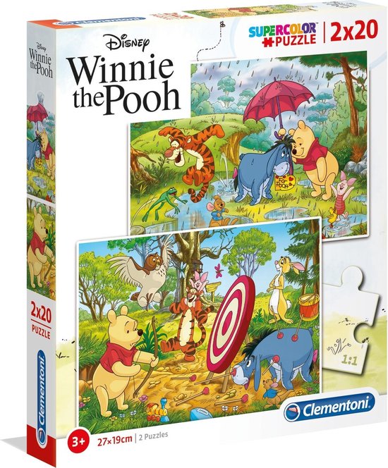 Clementoni Legpuzzel Disney Winnie The Pooh 20 Stukjes 2 Stuks | bol