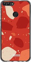 Huawei P Smart (2018) Hoesje Transparant TPU Case - Terrazzo N°4 #ffffff