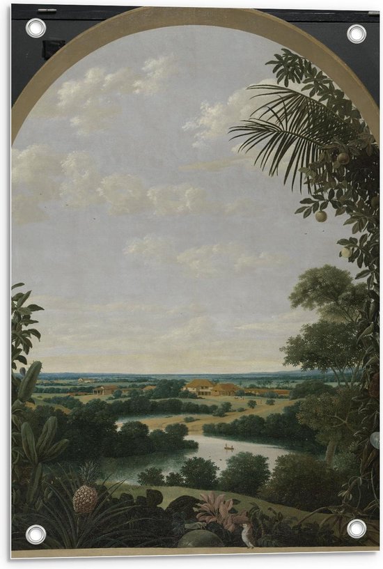 Tuinposter – Oude meesters - Landschap in Brazilië, Frans Jansz. Post, 1652 - 40x60cm Foto op Tuinposter  (wanddecoratie voor buiten en binnen)