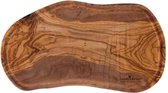 Bowls and Dishes Pure Olive Wood olijfhouten Steakplank | Borrelplank met sapgoot | BBQ plank 40 t/m 45 cm - Cadeau tip!