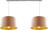 Olucia Sharony - Hanglamp - Goud/Roze - E27